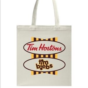 Tim Biebs Justin Bieber LIMITED EDITION Tim Hortons Collab Tote Bag - New in bag